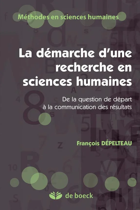 Couverture : Démarche d'une recherche en sciences humaines
