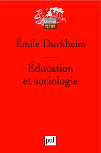 Couverture : Education et sociologie