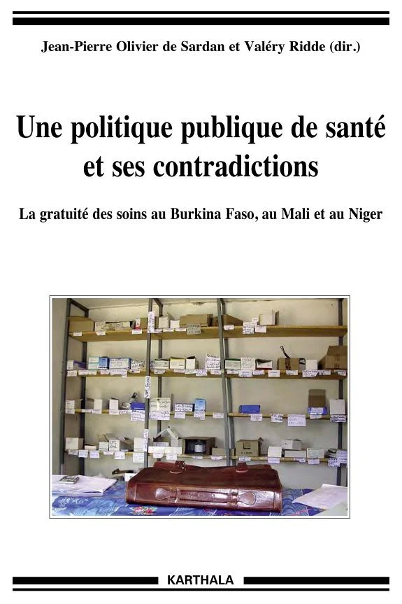Couverture : Une politique publique de santé et ses contradictions - La gratuité des soins au Burkina Faso, au Mali et au Niger