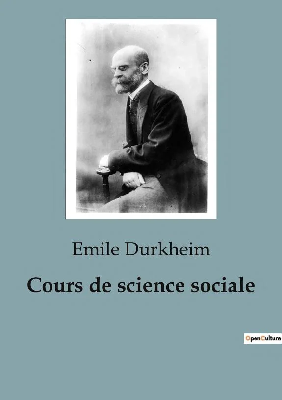 Couverture : Cours de science sociale