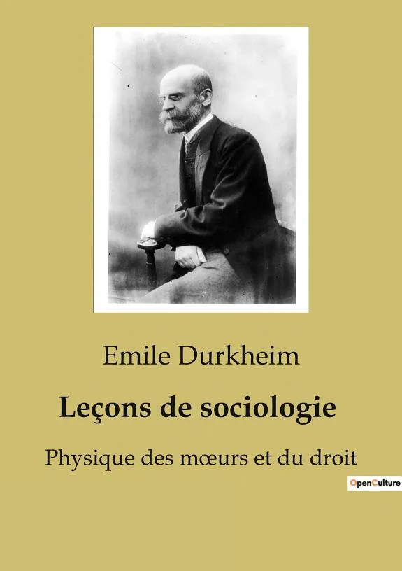 Couverture : Leçons de sociologie