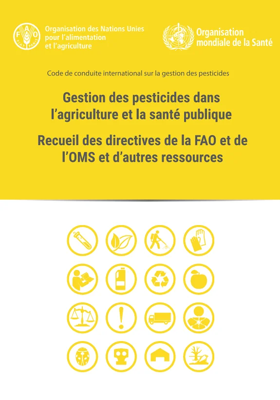 Couverture : Gestion des pesticides dans l’agriculture et la santé publique
