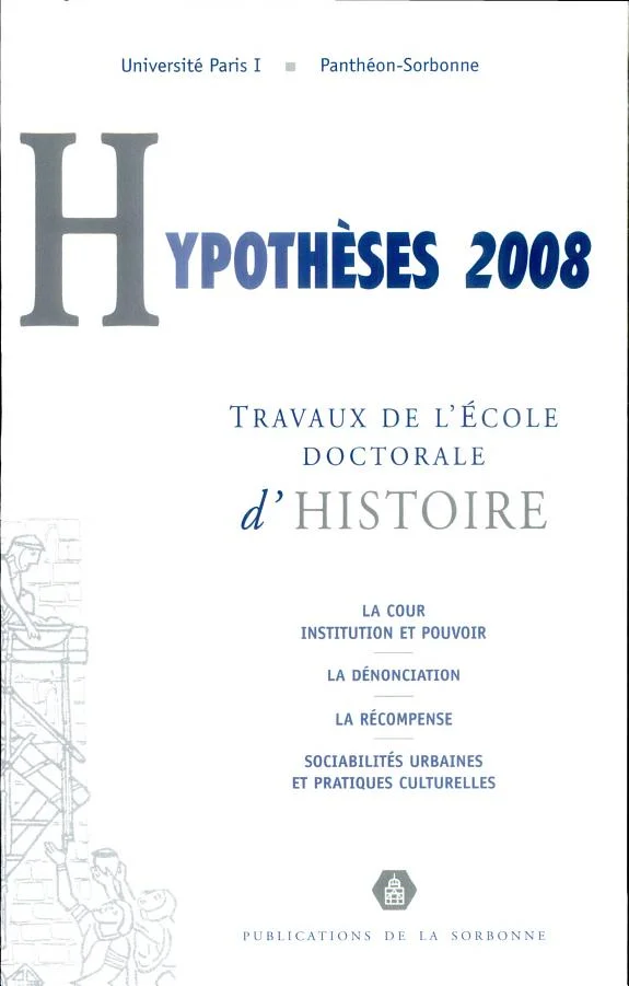 Couverture : Hypothèses 2008