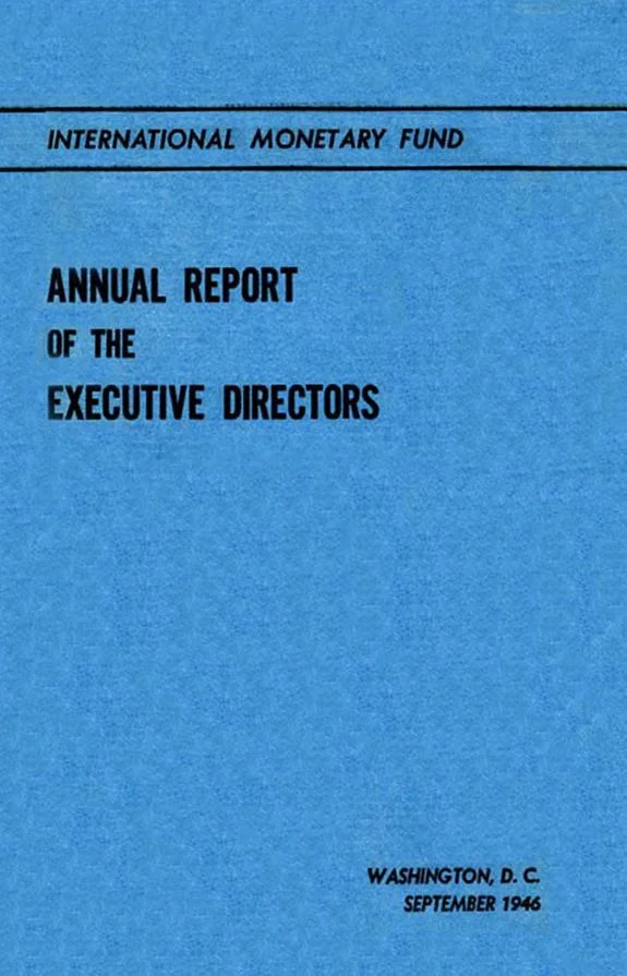 Couverture : International Monetary Fund Annual Report 1946
