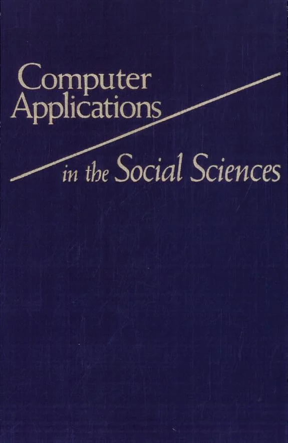 Couverture : Computer applications in the social sciences