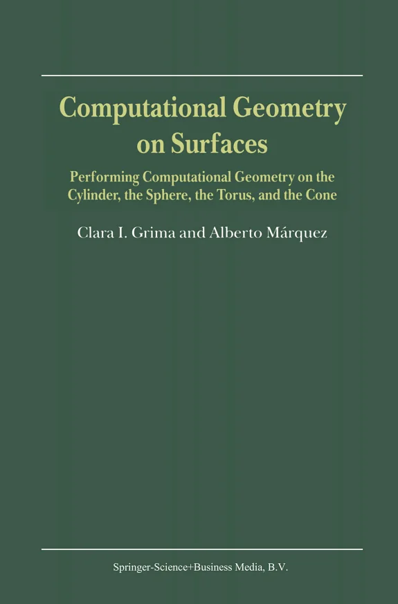 Couverture : Computational Geometry on Surfaces